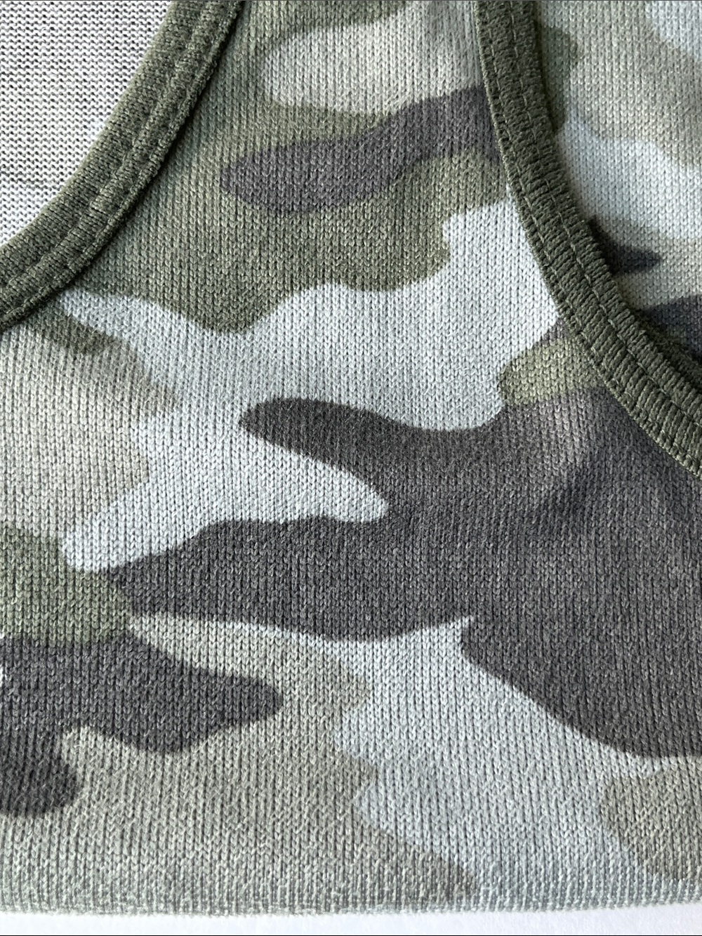 Lucky Brand Camo Tank Top Size L Olive Green Camouflage - Picture 4 of 8